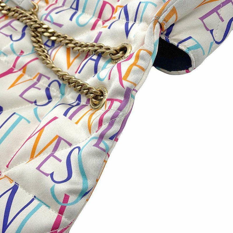 サンローランパリ チェーンショルダーバッグ ナイロン 515821 SAINT LAURENT PARIS バッグ 白