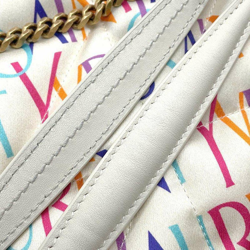 サンローランパリ チェーンショルダーバッグ ナイロン 515821 SAINT LAURENT PARIS バッグ 白