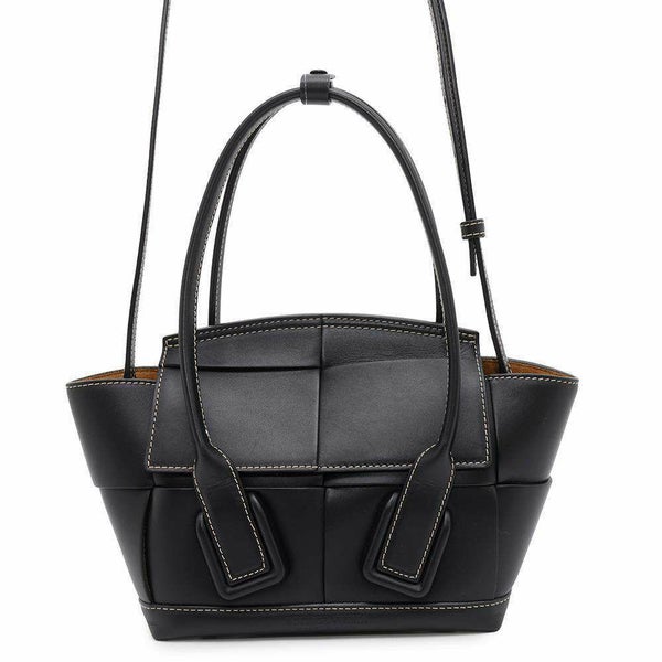 ボッテガヴェネタ ハンドバッグ ミニザ・アルコ 600606 BOTTEGA VENETA 2wayショルダーバッグ 黒