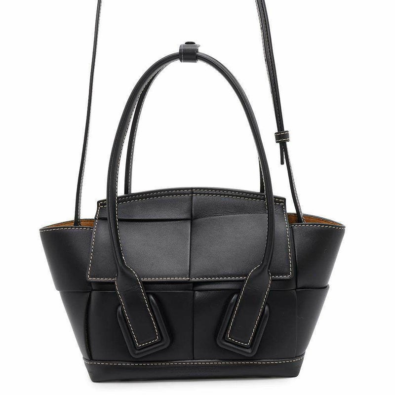 ボッテガヴェネタ ハンドバッグ ミニザ・アルコ 600606 BOTTEGA VENETA 2wayショルダーバッグ 黒