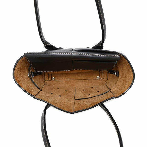 ボッテガヴェネタ ハンドバッグ ミニザ・アルコ 600606 BOTTEGA VENETA 2wayショルダーバッグ 黒