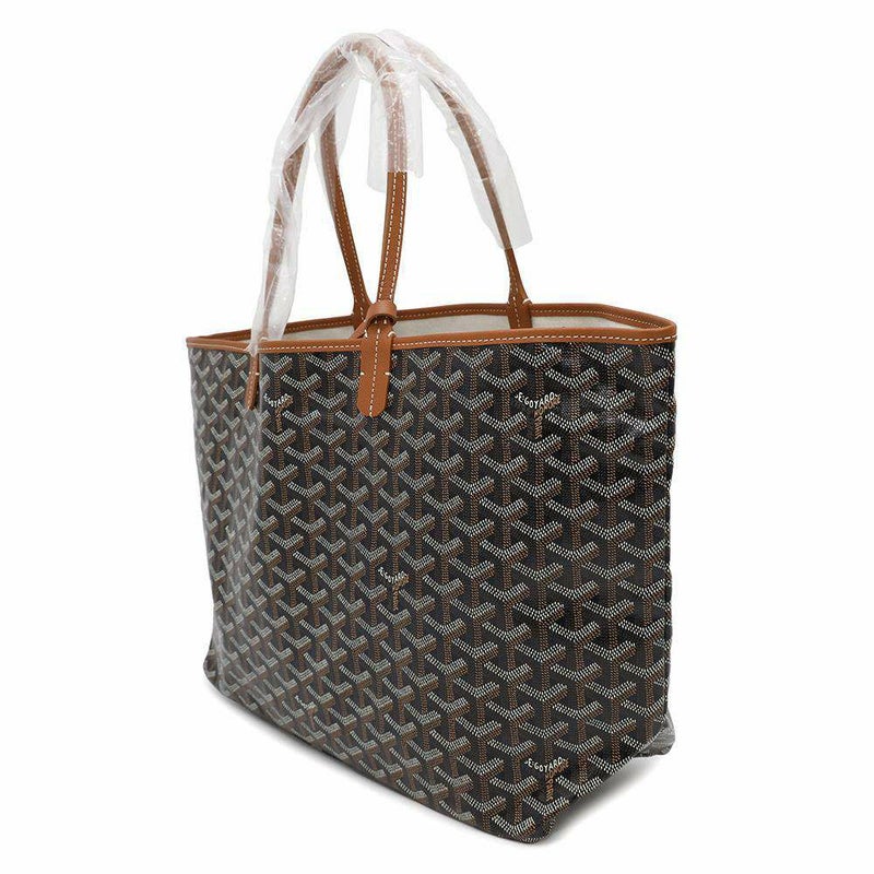 ゴヤール トートバッグ サンルイPM PVC レザー STLOUIPMLTY01CL03P GOYARD ポーチ付き 黒