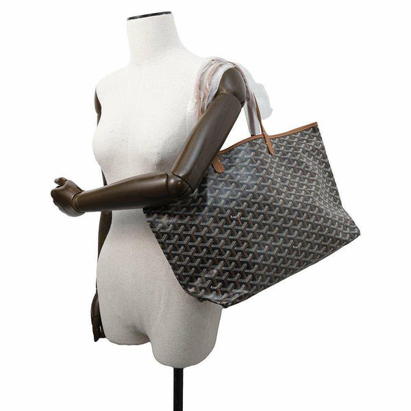 ゴヤール トートバッグ サンルイPM PVC レザー STLOUIPMLTY01CL03P GOYARD ポーチ付き 黒