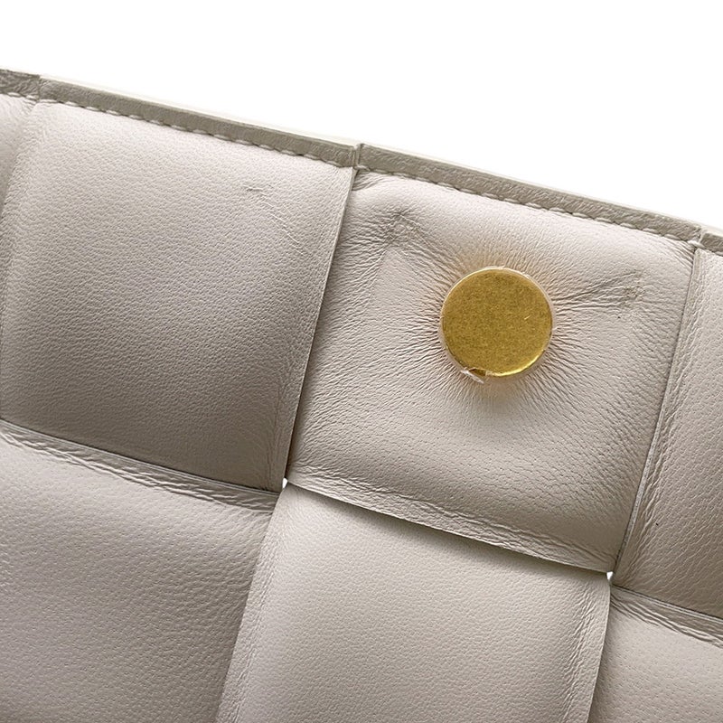 ボッテガヴェネタ チェーンショルダーバッグ カセット レザー 631421 BOTTEGA VENETA バッグ 白
