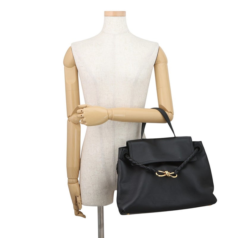 ボッテガヴェネタ ハンドバッグ チャオチャオ ミディアム レザー BOTTEGA VENETA 黒