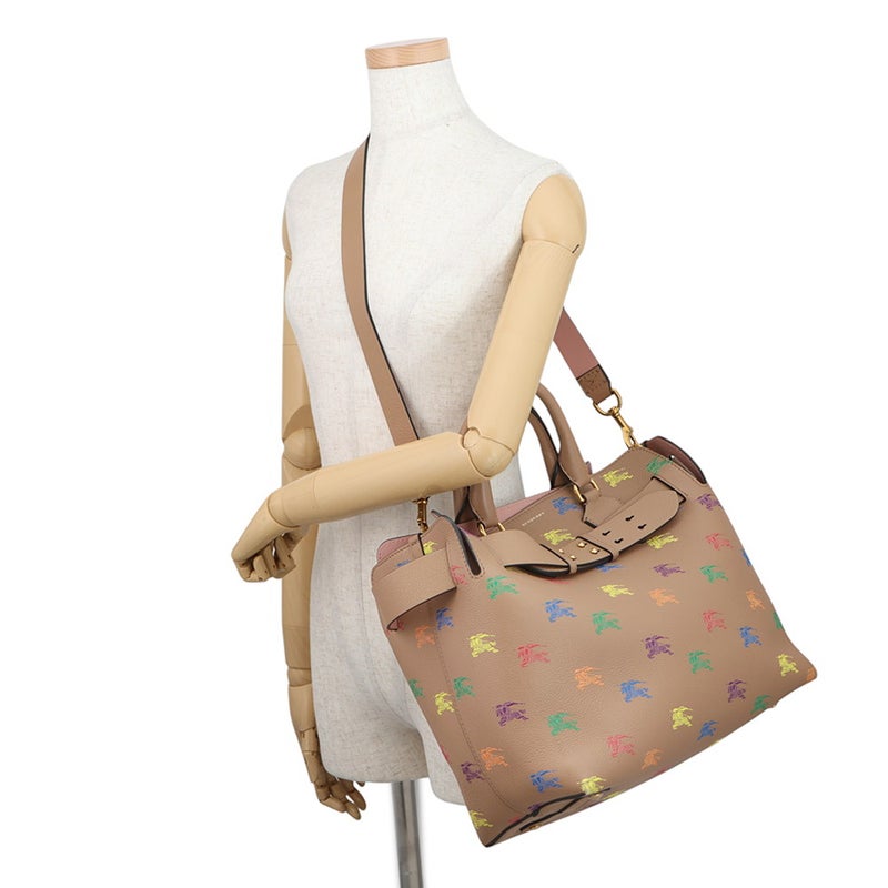 バーバリー トートバッグ エンブレム レザー BURBERRY バッグ ２wayショルダー