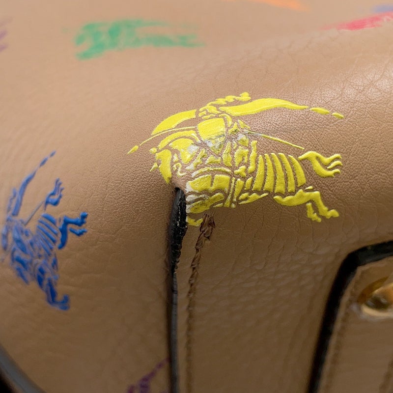 バーバリー トートバッグ エンブレム レザー BURBERRY バッグ ２wayショルダー