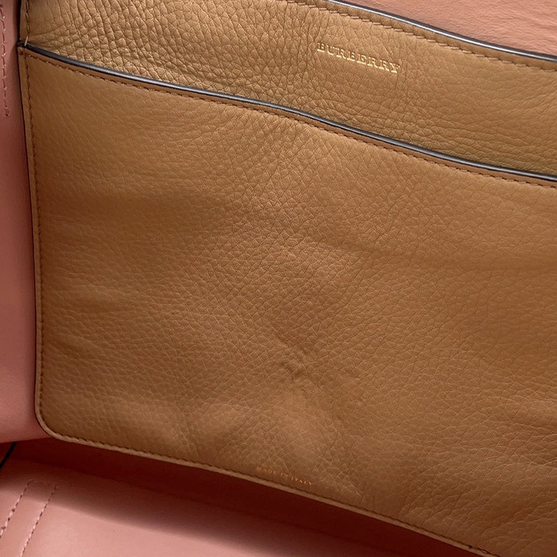 バーバリー トートバッグ エンブレム レザー BURBERRY バッグ ２wayショルダー