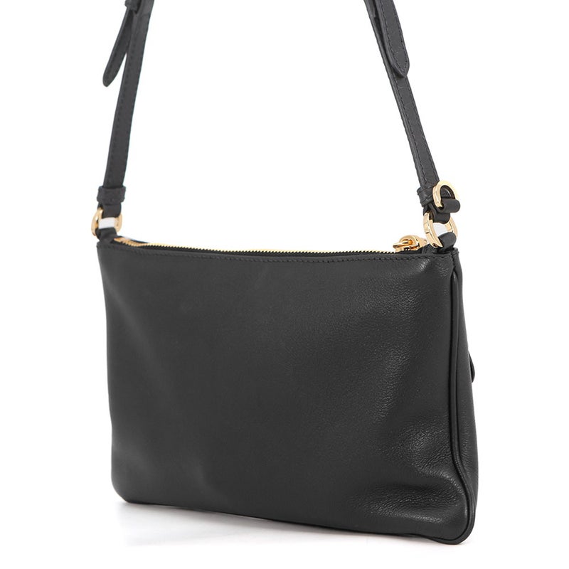 プラダ ショルダーバッグ トライアングルロゴ レザー 1BC238 PRADA バッグ 黒