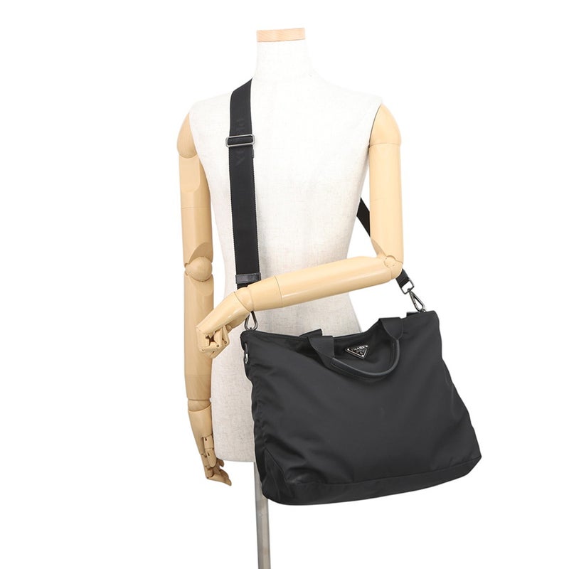 プラダ トートバッグ ナイロン トライアングルロゴ 1BG387 PRADA バッグ 2wayショルダーバッグ 黒