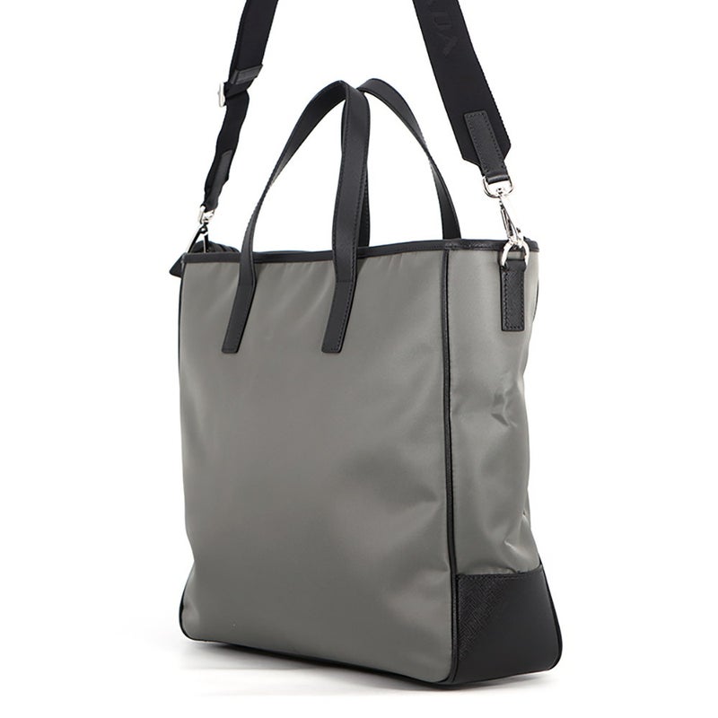 プラダ トートバッグ トライアングルロゴ テスート サフィアーノ Re-Nylon ナイロン 2VG064 PRADA 黒