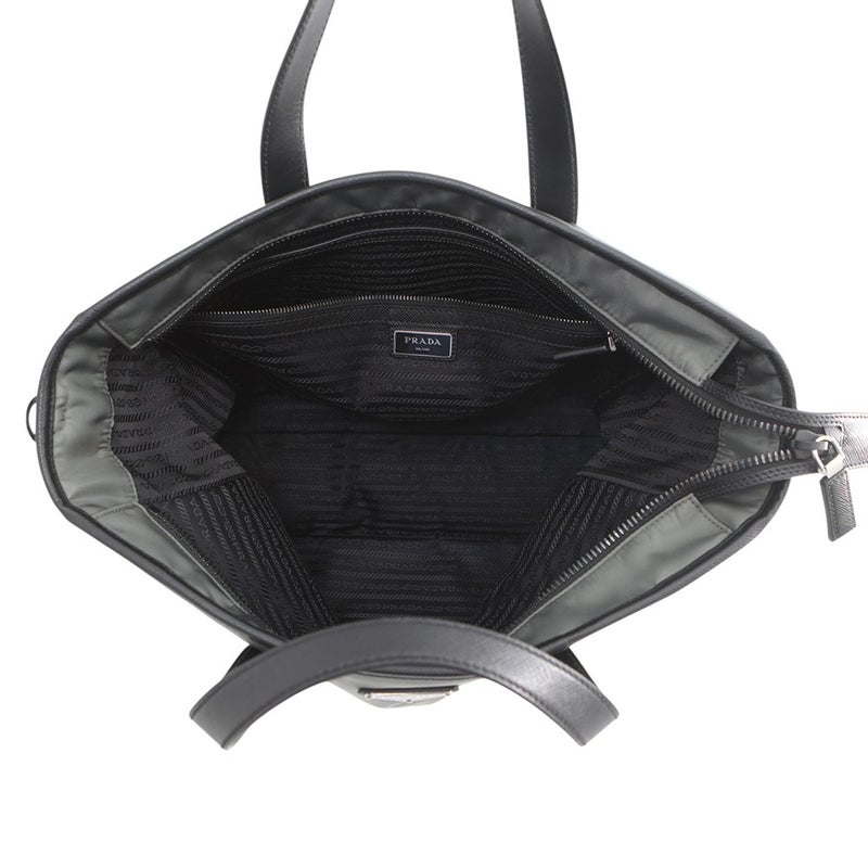 プラダ トートバッグ トライアングルロゴ テスート サフィアーノ Re-Nylon ナイロン 2VG064 PRADA 黒