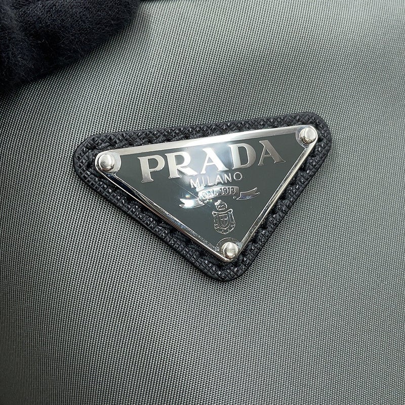 プラダ トートバッグ トライアングルロゴ テスート サフィアーノ Re-Nylon ナイロン 2VG064 PRADA 黒