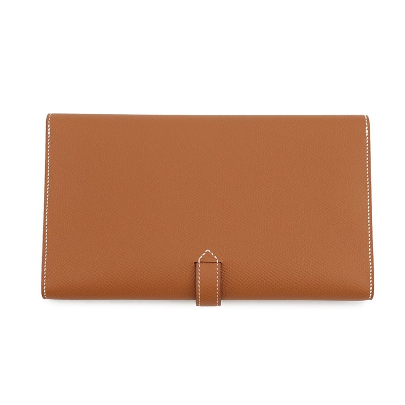 エルメス 長財布 ニュー・Hパッサン・トゥタンマン ゴールド/シルバー金具 エプソン W刻印 財布