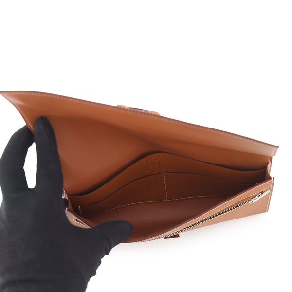エルメス 長財布 ニュー・Hパッサン・トゥタンマン ゴールド/シルバー金具 エプソン W刻印 財布