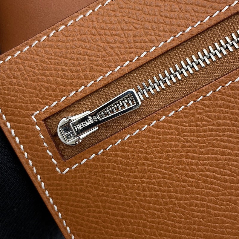 エルメス 長財布 ニュー・Hパッサン・トゥタンマン ゴールド/シルバー金具 エプソン W刻印 財布