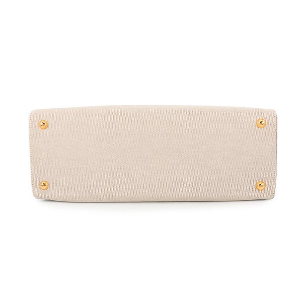 エルメス ハンドバッグ ヒマラヤ ナチュラル/ルージュヴィフ/ネイビー/ゴールド金具 トワルアッシュ/ボックスカーフ □A刻印