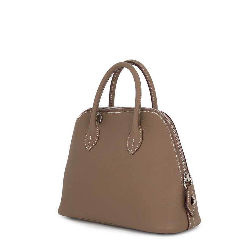 エルメス ハンドバッグ ボリード 1923 25 エトゥープ/シルバー金具 エプソン B刻印 HERMES 2way