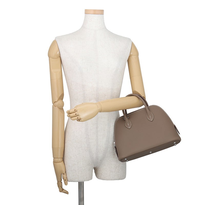 エルメス ハンドバッグ ボリード 1923 25 エトゥープ/シルバー金具 エプソン B刻印 HERMES 2way
