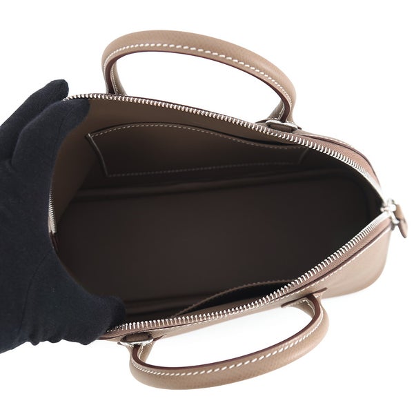 エルメス ハンドバッグ ボリード 1923 25 エトゥープ/シルバー金具 エプソン B刻印 HERMES 2way