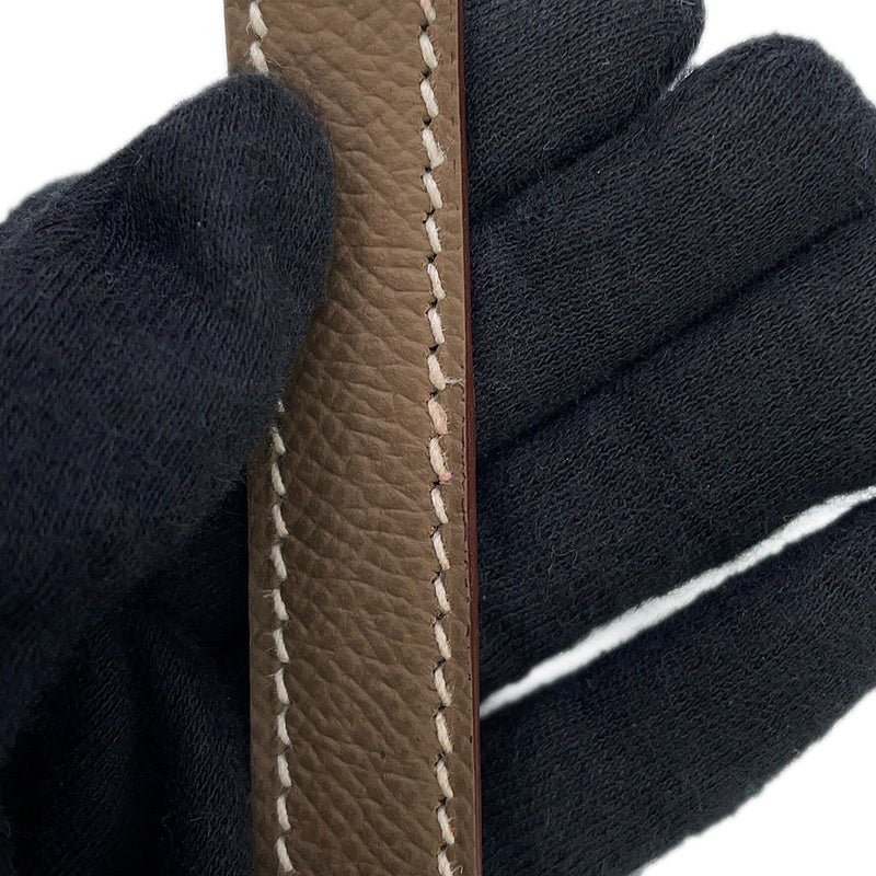 エルメス ハンドバッグ ボリード 1923 25 エトゥープ/シルバー金具 エプソン B刻印 HERMES 2way