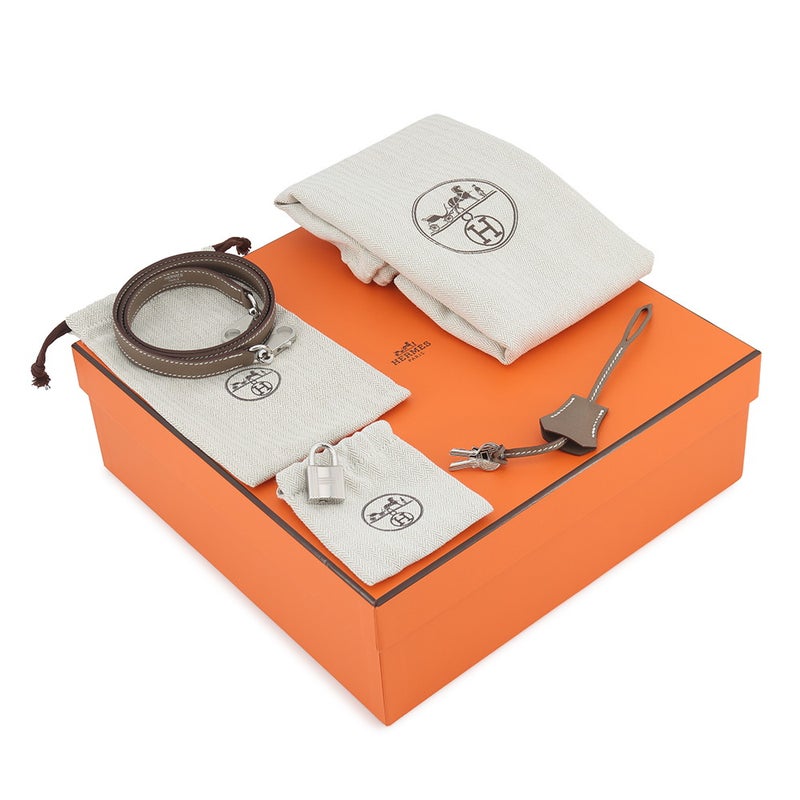 エルメス ハンドバッグ ボリード 1923 25 エトゥープ/シルバー金具 エプソン B刻印 HERMES 2way