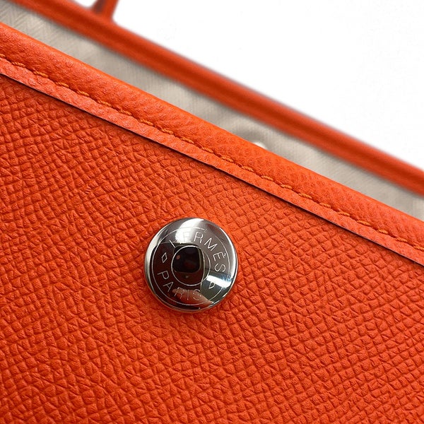 エルメス トートバッグ ガーデンパーティPM フー/シルバー金具 エプソン A刻印 HERMES Garden Party