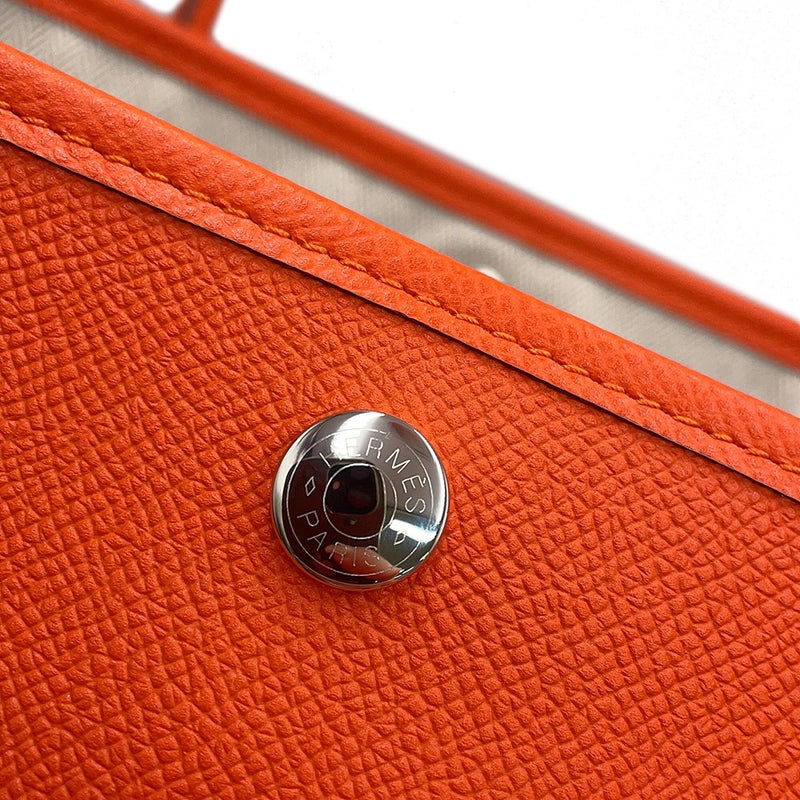 エルメス トートバッグ ガーデンパーティPM フー/シルバー金具 エプソン A刻印 HERMES Garden Party