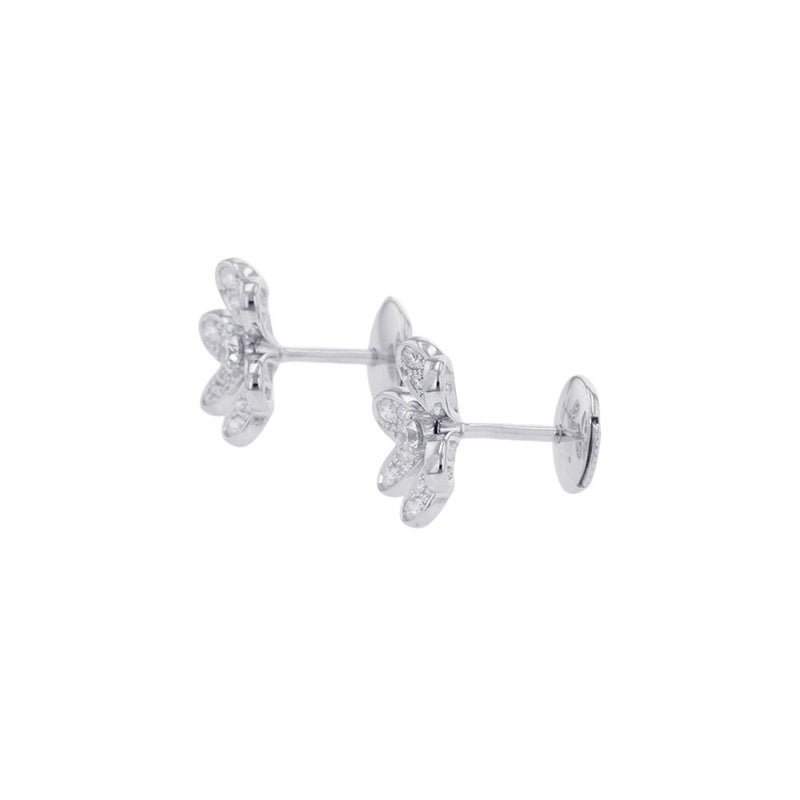 ヴァンクリ ピアス フリヴォル イヤリング ミニモデル ダイヤモンド 50P 計0.42ct K18WGホワイトゴールド VCARP3W100