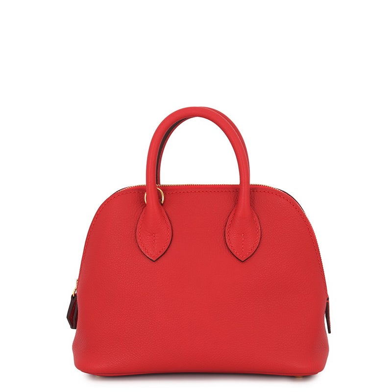 エルメス ボリード1923 ミニ ルージュラデュー/ゴールド金具 エバーカラー K刻印 HERMES ２wayショルダー