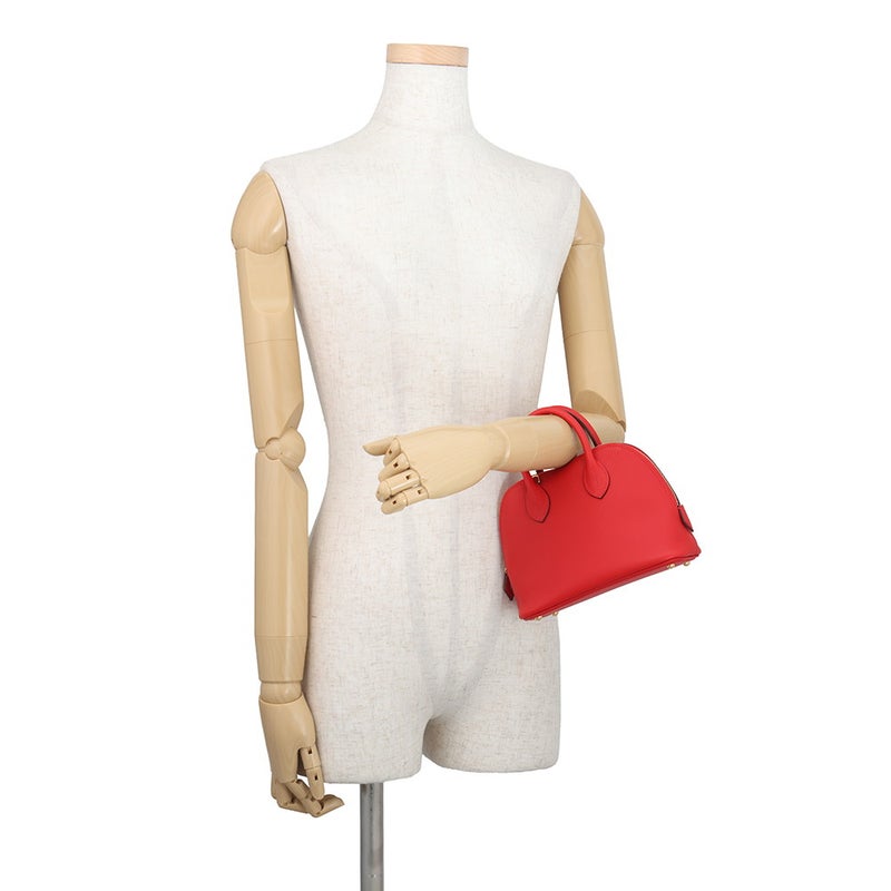 エルメス ボリード1923 ミニ ルージュラデュー/ゴールド金具 エバーカラー K刻印 HERMES ２wayショルダー
