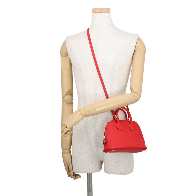 エルメス ボリード1923 ミニ ルージュラデュー/ゴールド金具 エバーカラー K刻印 HERMES ２wayショルダー