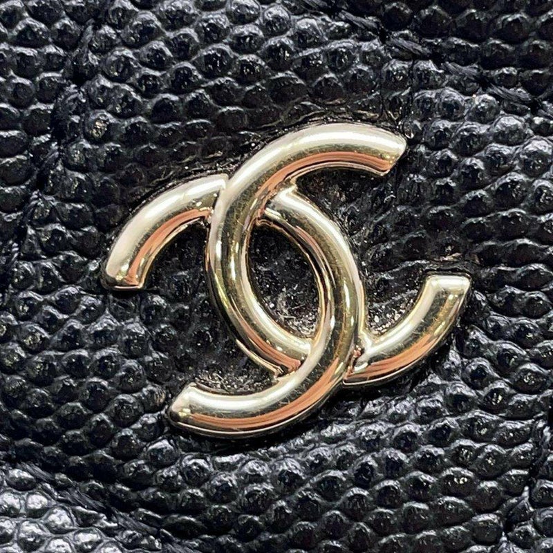 シャネル ポーチ マトラッセ ココマーク キャビアスキン AP4020 CHANEL 黒