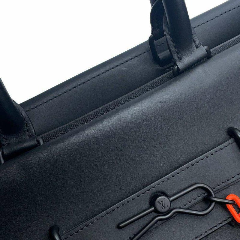 ルイヴィトン トートバッグ モノグラム・シール スティーマー・トート M58710 2wayショルダー ブラック 黒