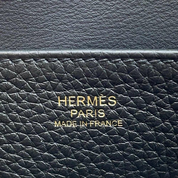 エルメス ハンドバッグ アルザン25 ブラック/ゴールド金具 トリヨンクレマンス K刻印 2way 黒