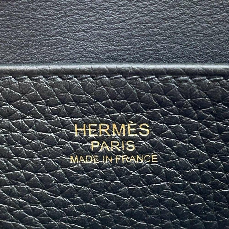 エルメス ハンドバッグ アルザン25 ブラック/ゴールド金具 トリヨンクレマンス K刻印 2way 黒