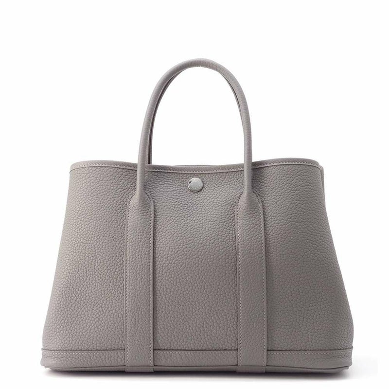 エルメス トートバッグ ガーデンパーティTPM グリメイヤー/シルバー金具 ネゴンダ W刻印 HERMES Garden Party
