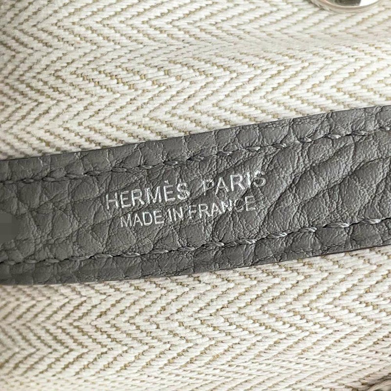 エルメス トートバッグ ガーデンパーティTPM グリメイヤー/シルバー金具 ネゴンダ W刻印 HERMES Garden Party
