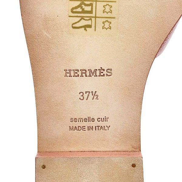 エルメス サンダル オラン エプソン レディースサイズ37 1/2 HERMES 靴