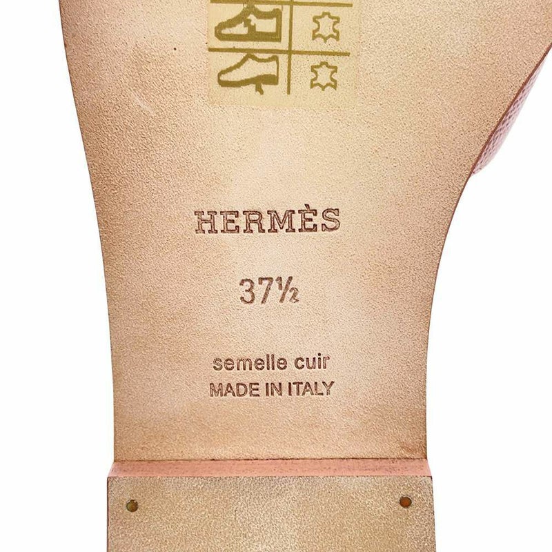 エルメス サンダル オラン エプソン レディースサイズ37 1/2 HERMES 靴