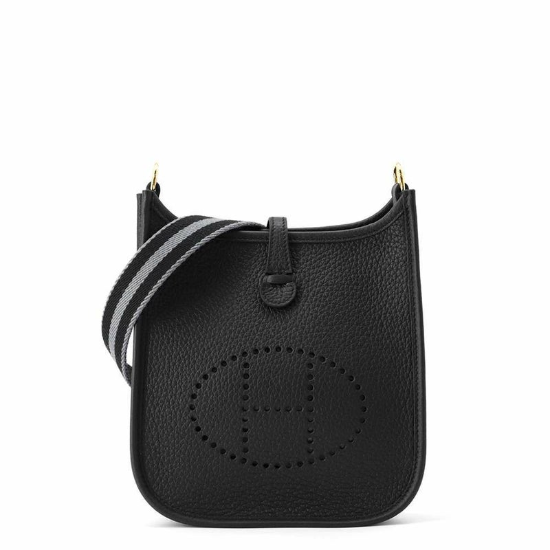 エルメス エブリンTPM アマゾン ブラック/グリミスティ/ゴールド金具 トリヨンクレマンス W刻印 黒