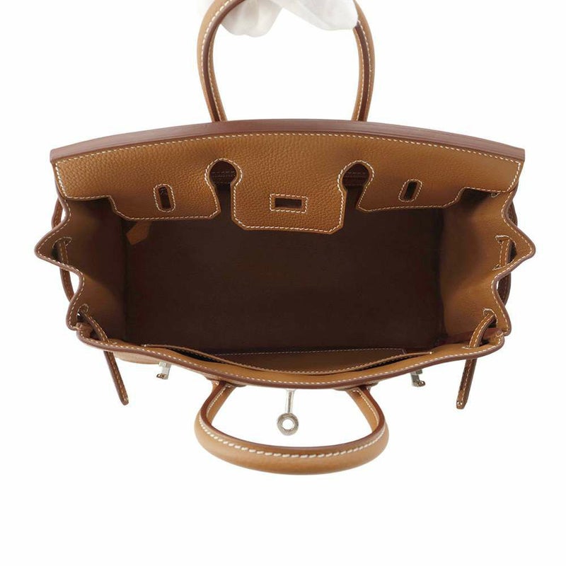 エルメス バーキン25 ゴールド/シルバー金具 トゴK刻印 HERMES Birkin ハンドバッグ