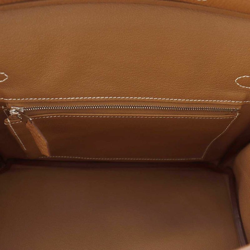 エルメス バーキン25 ゴールド/シルバー金具 トゴK刻印 HERMES Birkin ハンドバッグ