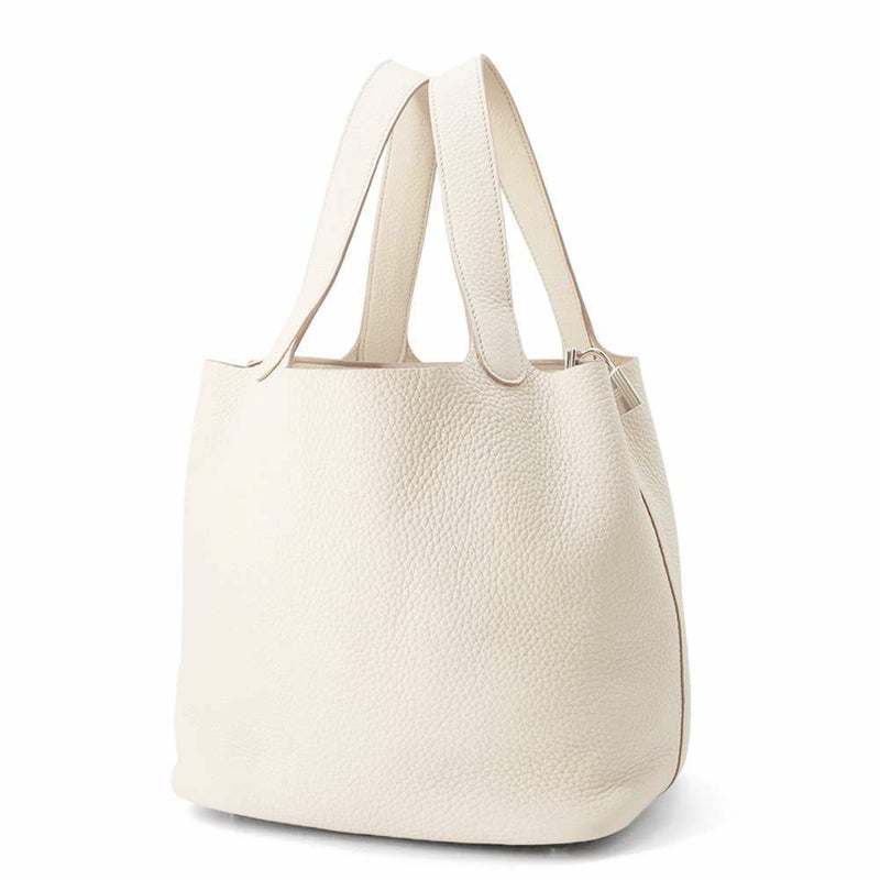 エルメス ハンドバッグ ピコタンロックMM べトン/シルバー金具 トリヨンクレマンス W刻印
