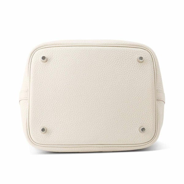 エルメス ハンドバッグ ピコタンロックMM べトン/シルバー金具 トリヨンクレマンス W刻印