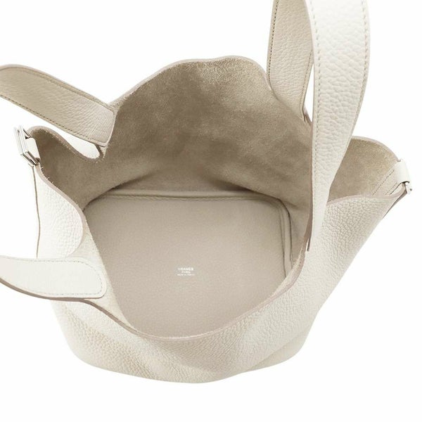 エルメス ハンドバッグ ピコタンロックMM べトン/シルバー金具 トリヨンクレマンス W刻印