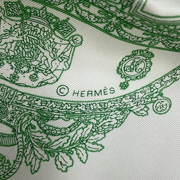 エルメス スカーフ カレ70 金の馬車 Carrosses d'Or HERMES シルク