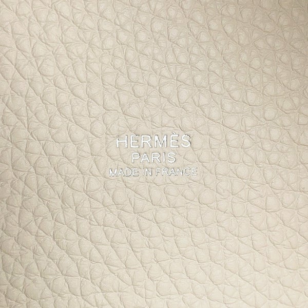 エルメス ハンドバッグ ピコタンロックPM エクラ ナタ/プシエール/シルバー金具 トリヨンクレマンス G刻印 HERMES