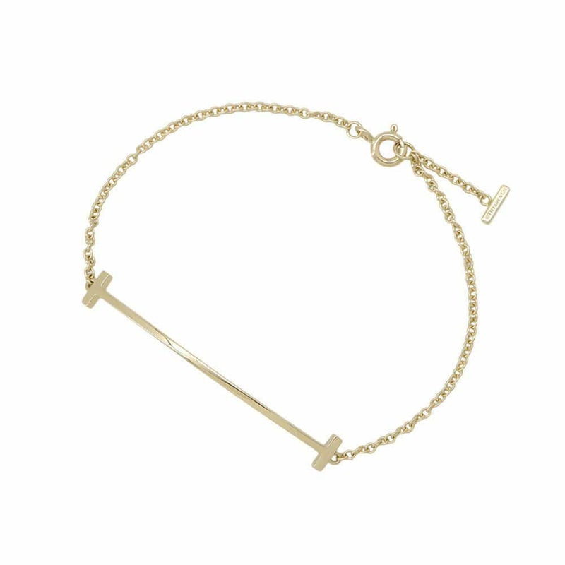 ティファニー ブレスレット Tスマイル ブレスレット K18YGイエローゴールド Tiffany&Co. ジュエリー