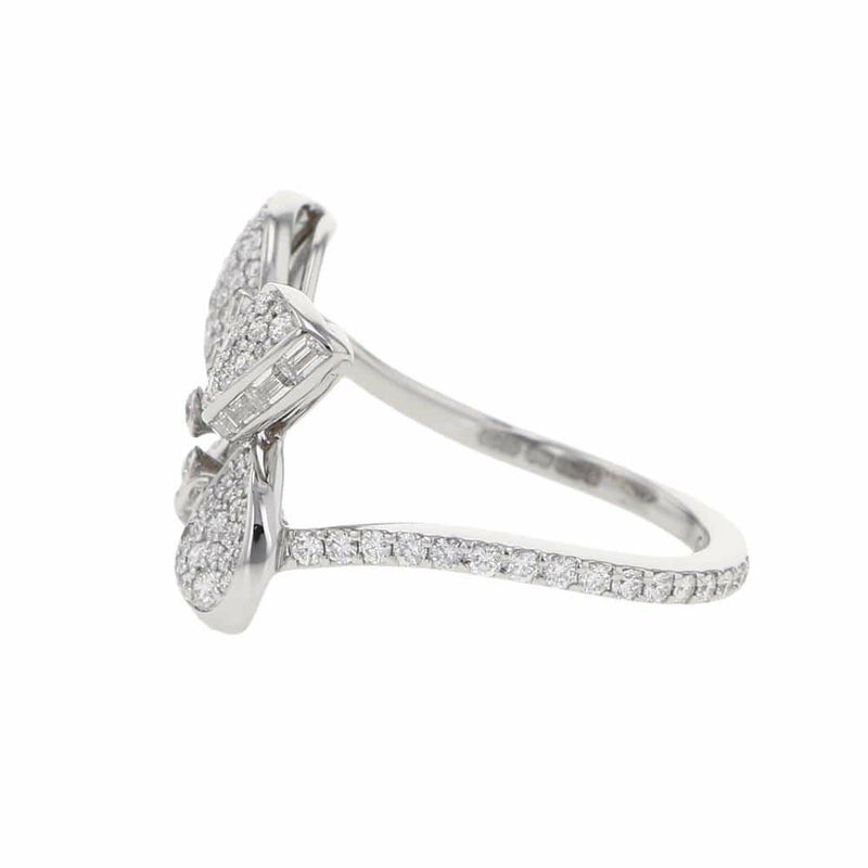 グラフ リング ベビー プリンセス バタフライ リング ダイヤモンド K18WG リングサイズ約8号 GRAFF ジュエリー